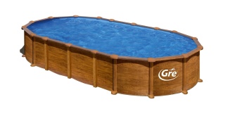 Basen ogrodowy stalowy Amazonia 730x375x132cm GRE