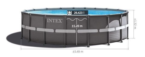 Basen ogrodowy stelażowy Ultra XTR 610x122 cm 8w1 INTEX